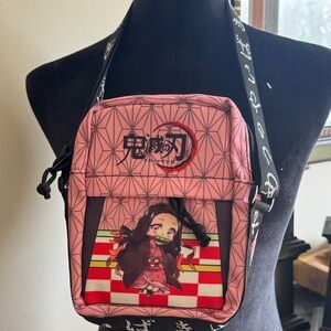 Demon Slayer Nezuko Pink Crossbody Bag
